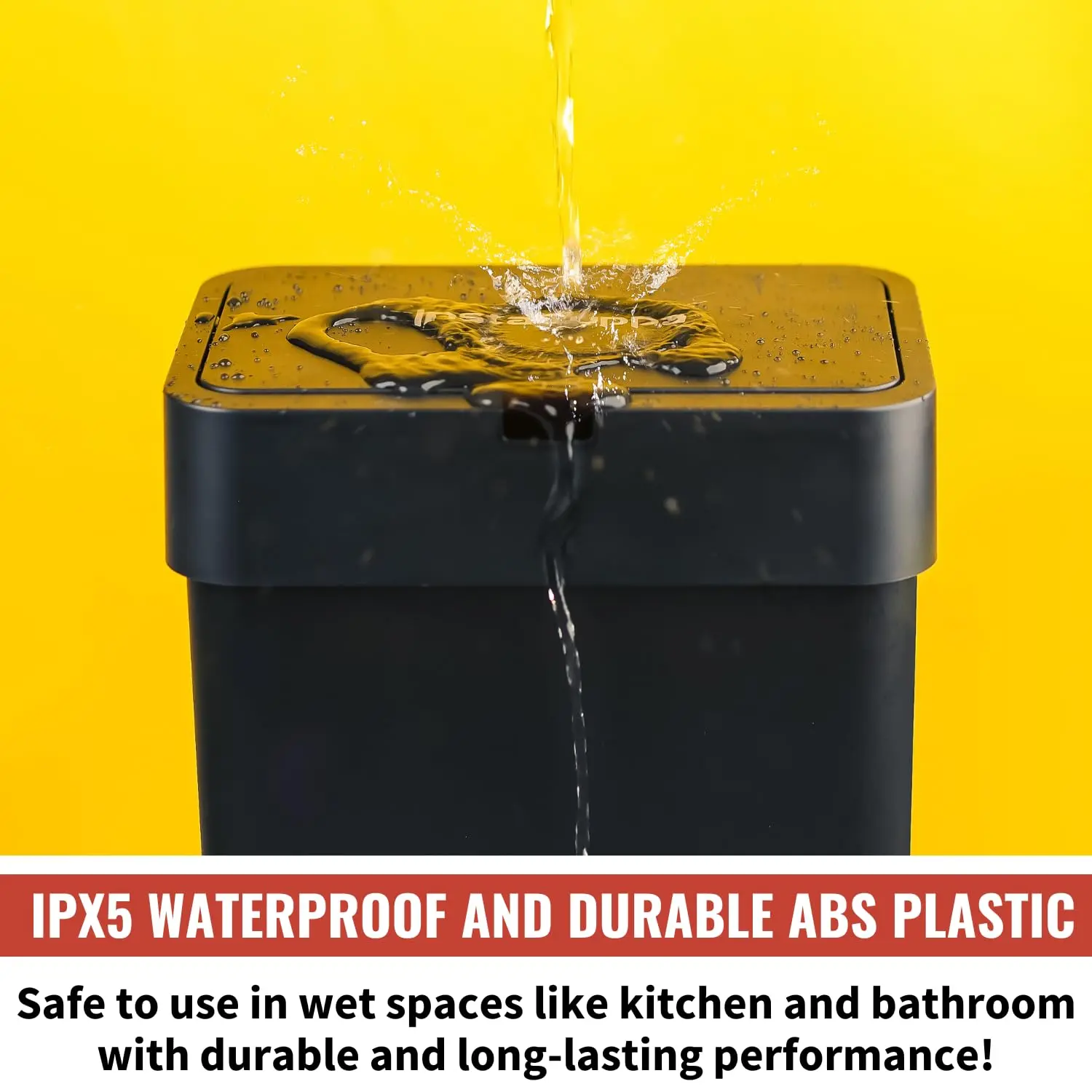 InstaCuppa Automatic Dustbin 9L – Touchless Motion Sensor Quick Open & Soft Close Lid, IPX5 Waterproof, Sleek Design for Kitchens - Image 7
