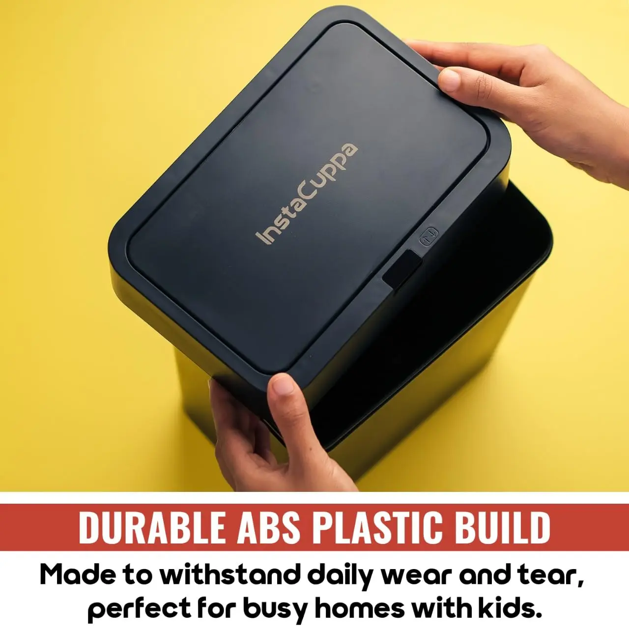 InstaCuppa Automatic Dustbin 9L – Touchless Motion Sensor Quick Open & Soft Close Lid, IPX5 Waterproof, Sleek Design for Kitchens - Image 9