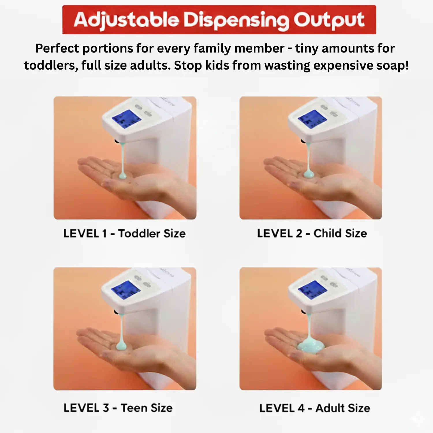 InstaCuppa Automatic Soap Dispenser for Gel-Based Handwash, Sanitizers, Soaps & Shampoo Only (No Foam/Watery Liquids), Touchless IR - Image 6