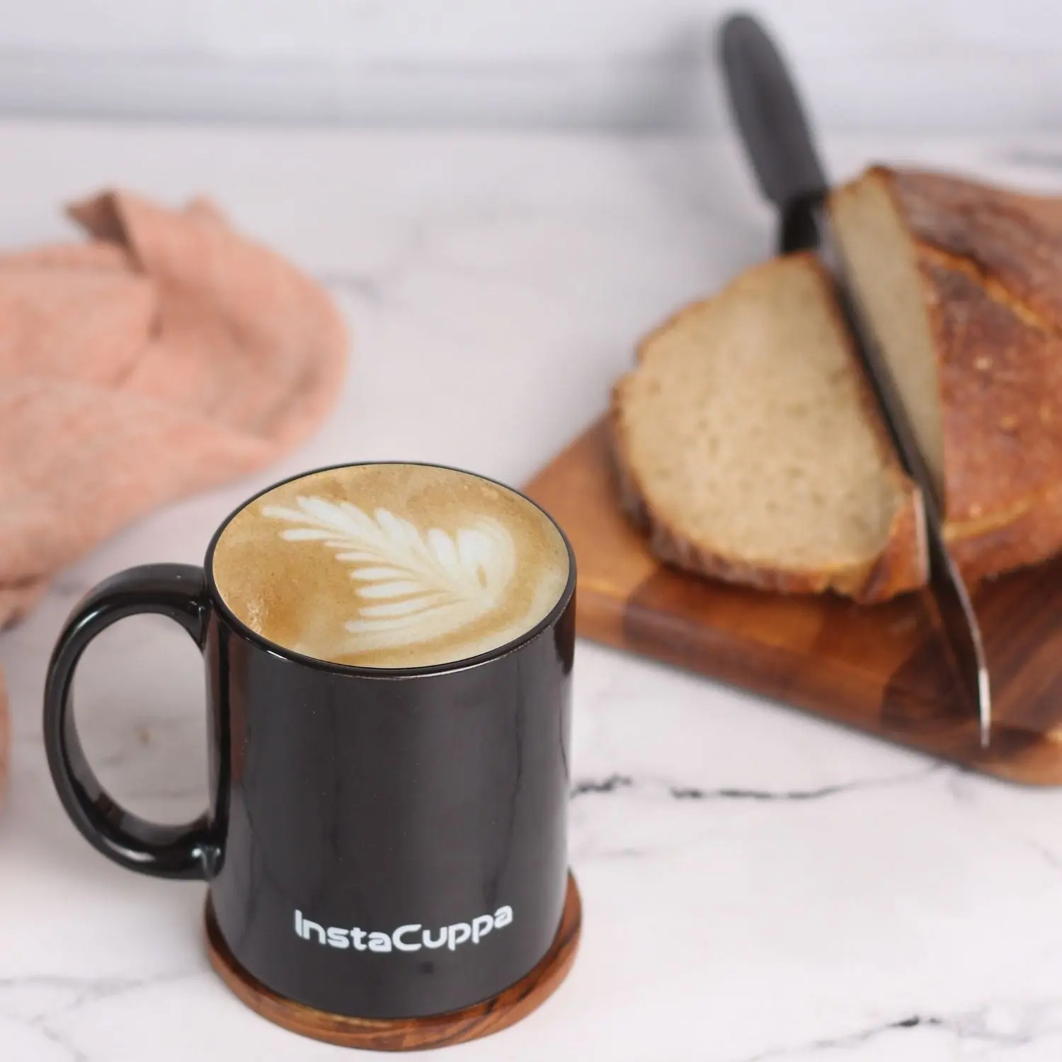 InstaCuppa Ceramic Coffee Mugs with Handle Home Kitchen Use,Business,Gift,Ceramic 350 ML , Pack of 4 , Black - Image 8