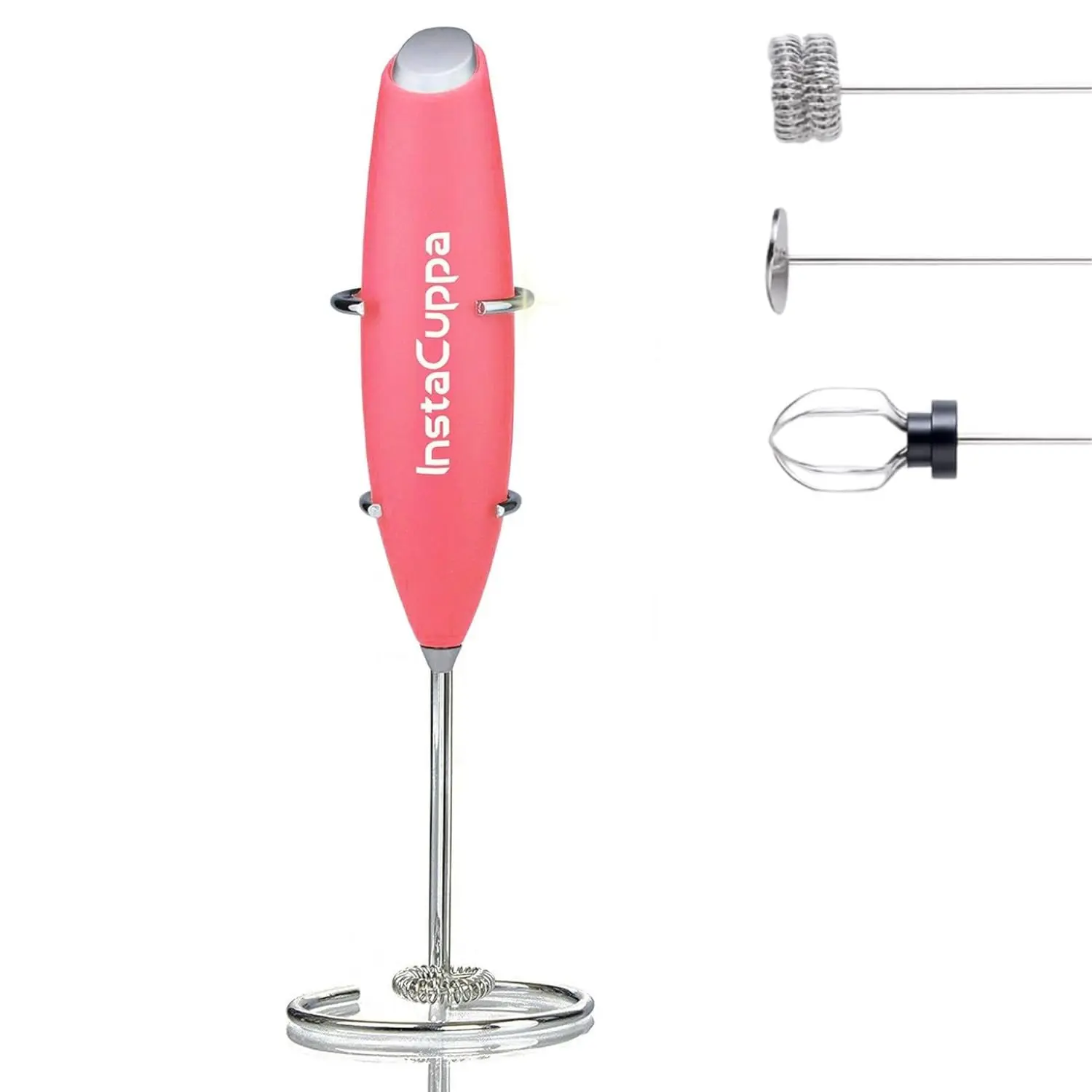 InstaCuppa Milk Frother for Coffee - Handheld Battery-Operated Electric Milk and Coffee Frother, Stainless Steel Whisk and Stand - Image 21