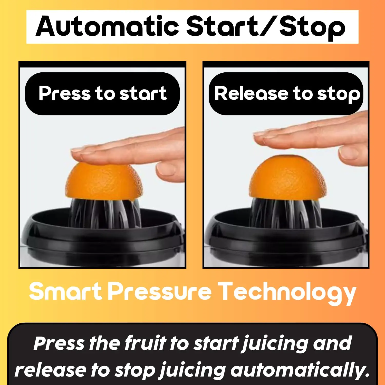 InstaCuppa Electric Citrus Juicer for Busy Moms | Quiet 40W Copper Motor | Dual Cones for Small & Large Fruits | BPA-Free | 1200ml Jar - Image 7