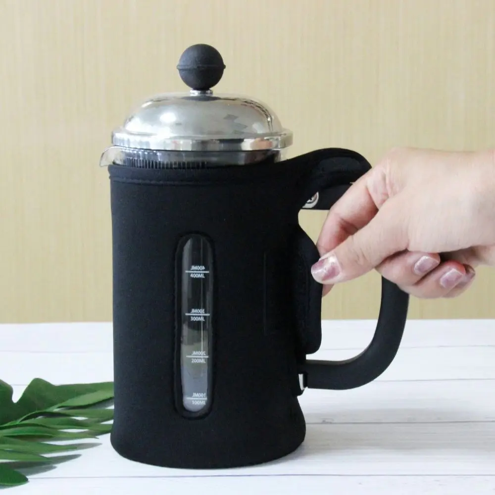InstaCuppa French Press Neoprene Sleeve Add On for Protection & Insulation, Compatible with Any 600 ML Coffee Press Model - Image 3