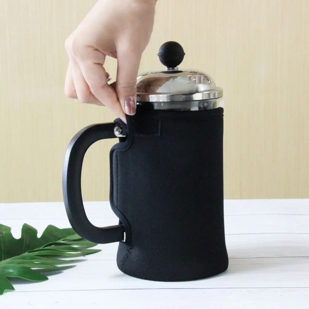 InstaCuppa French Press Neoprene Sleeve Add On for Protection & Insulation, Compatible with Any 600 ML Coffee Press Model - Image 4