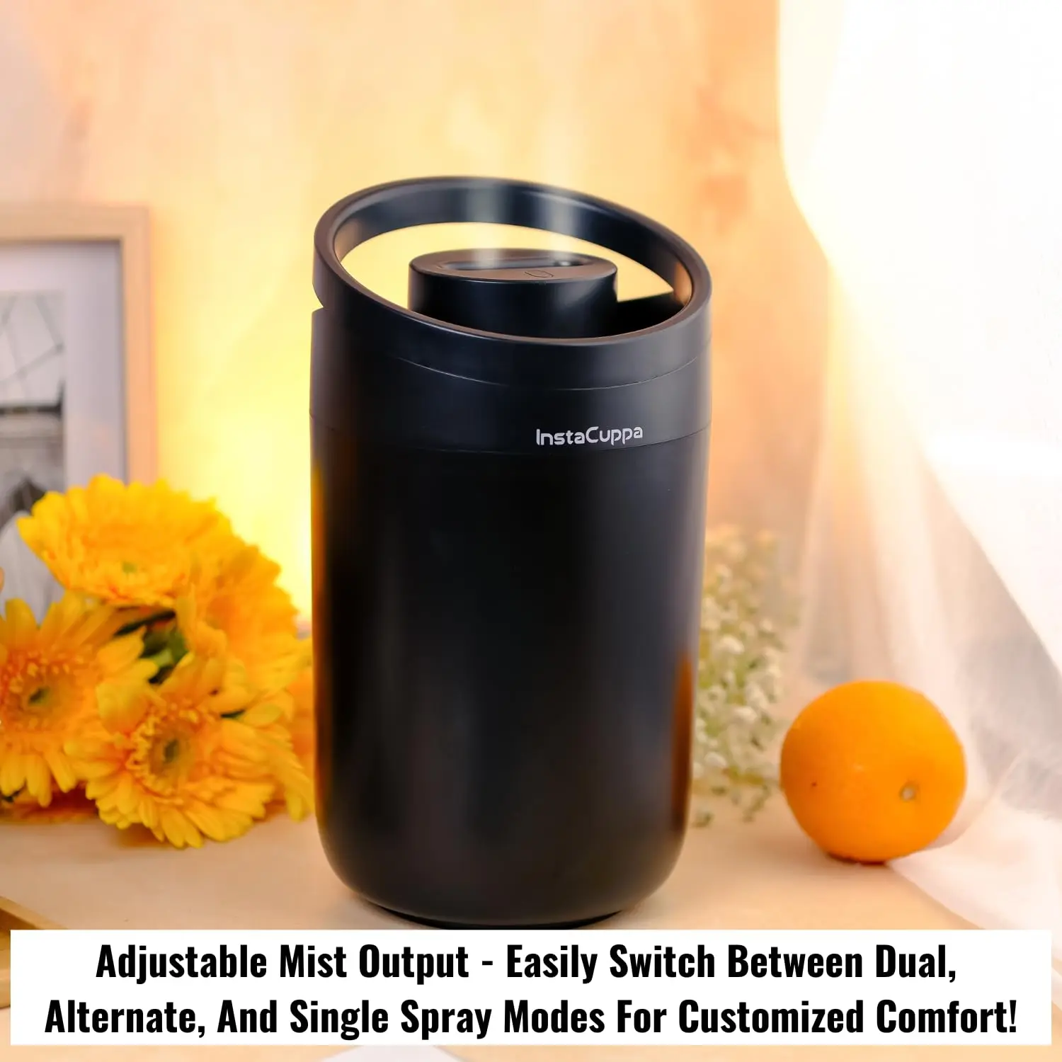 InstaCuppa Humidifier with Evaporative Technology for Cool Mist – 3L Capacity, Dual Mist Outlets, Portable, Easy to Use & Clean – Ideal for Busy Moms - Image 4