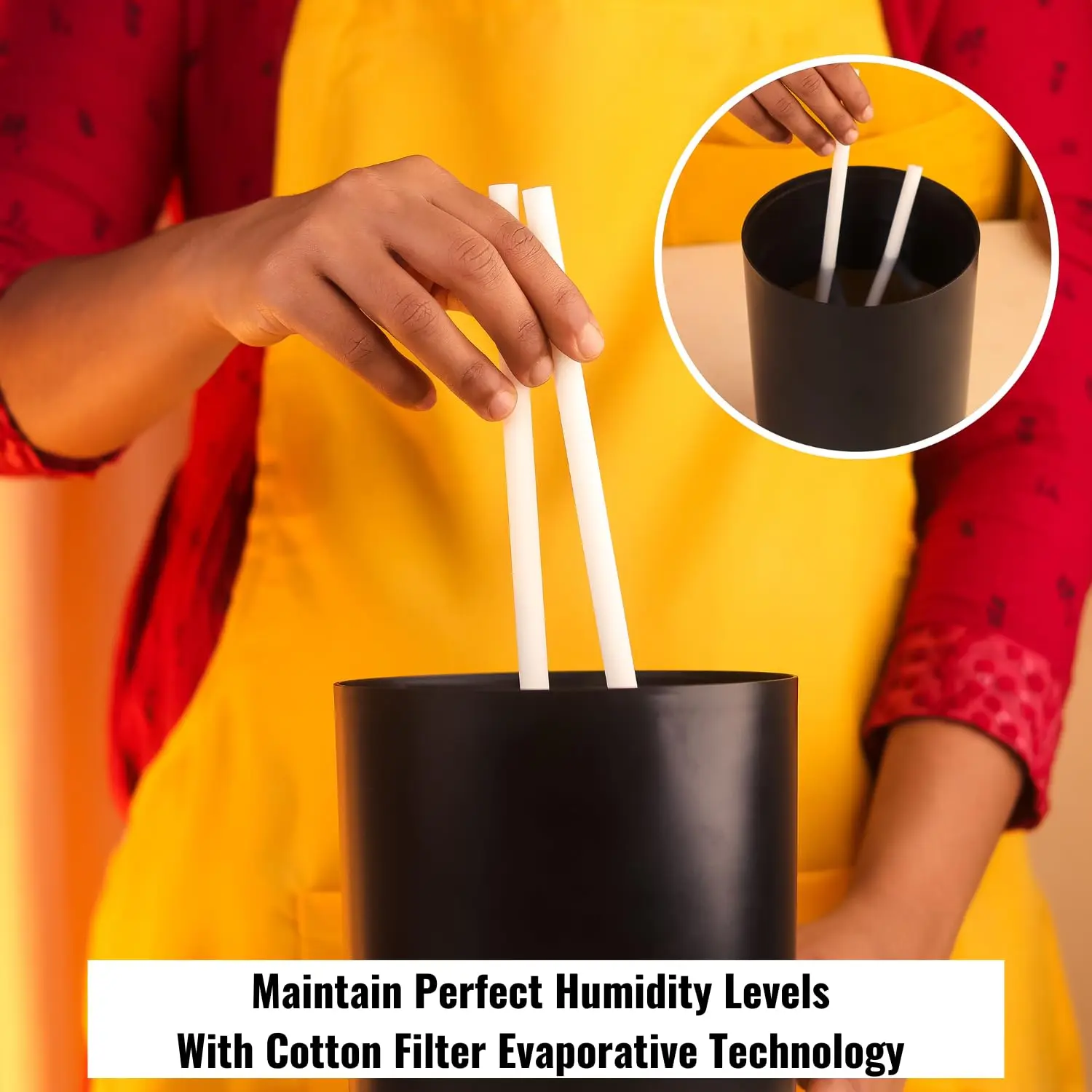 InstaCuppa Humidifier with Evaporative Technology for Cool Mist – 3L Capacity, Dual Mist Outlets, Portable, Easy to Use & Clean – Ideal for Busy Moms - Image 7