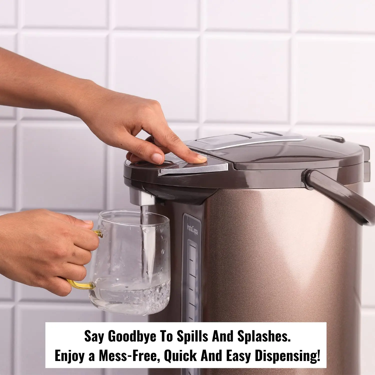 InstaCuppa Electric Kettle Dispenser With Temperature Control, Stay Warm Function, 5 Litres Capacity, 1200W, Automatic Shut-Off And - Image 4