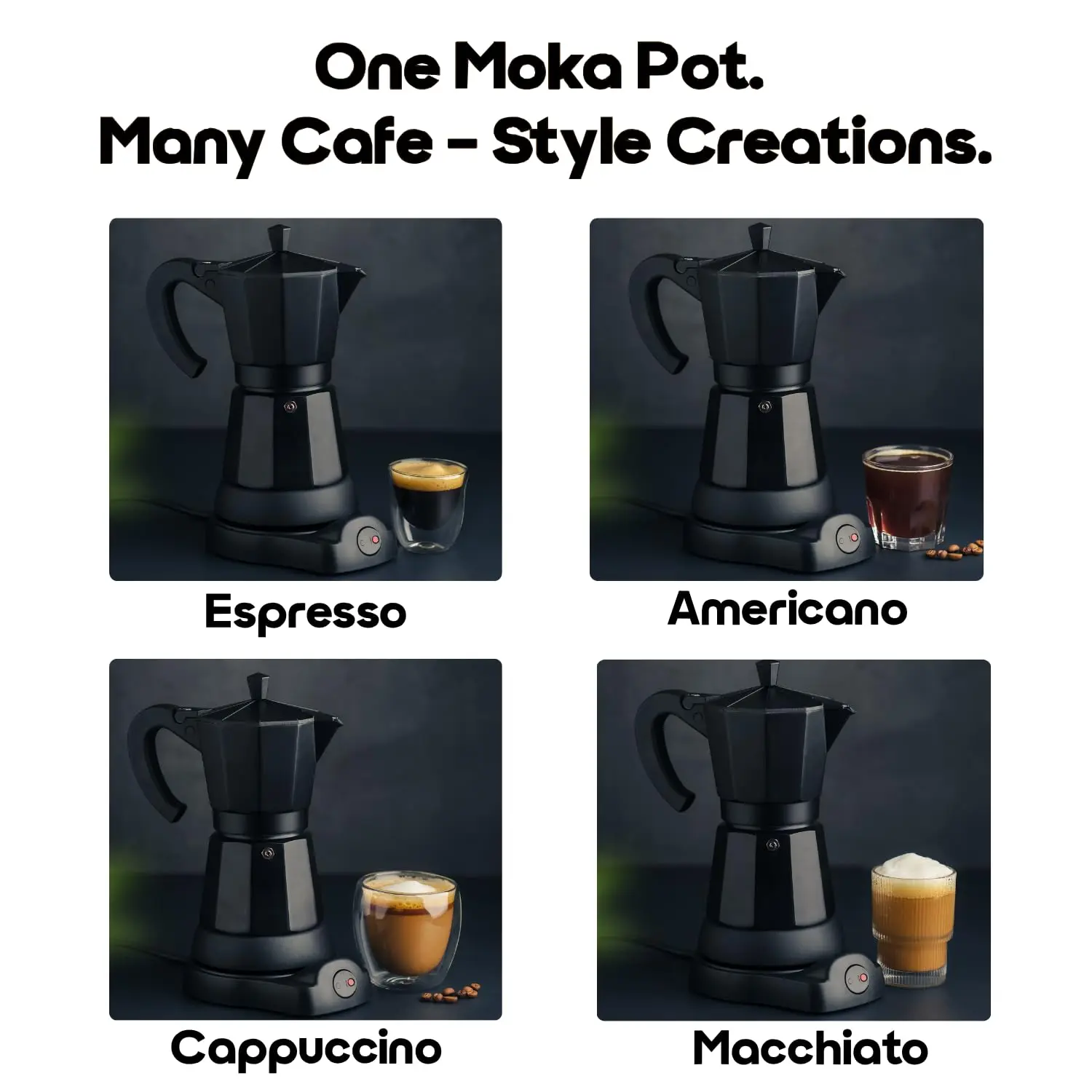 InstaCuppa Electric Moka Pot Coffee Maker, One-button Auto Espresso Machine 300ml, Safe Auto-Shutoff, Perfect for Busy Indian Moms, 6 Cups Capacity - Image 7