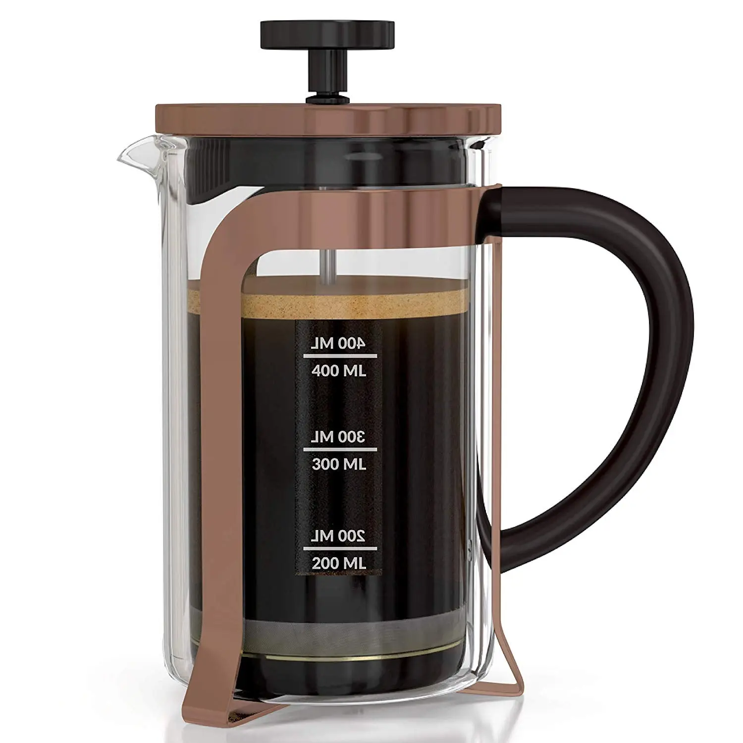 InstaCuppa French Press Coffee Maker with Smooth Plunger Mechanism, 4 Part Filtration, Measurement Markings - Image 17
