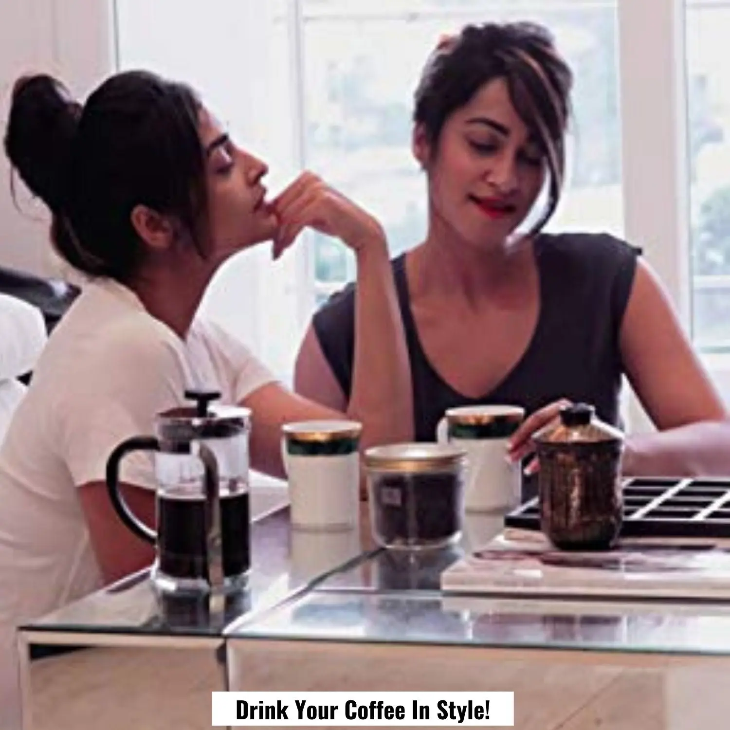 InstaCuppa French Press Coffee Maker with Smooth Plunger Mechanism, 4 Part Filtration, Measurement Markings - Image 20