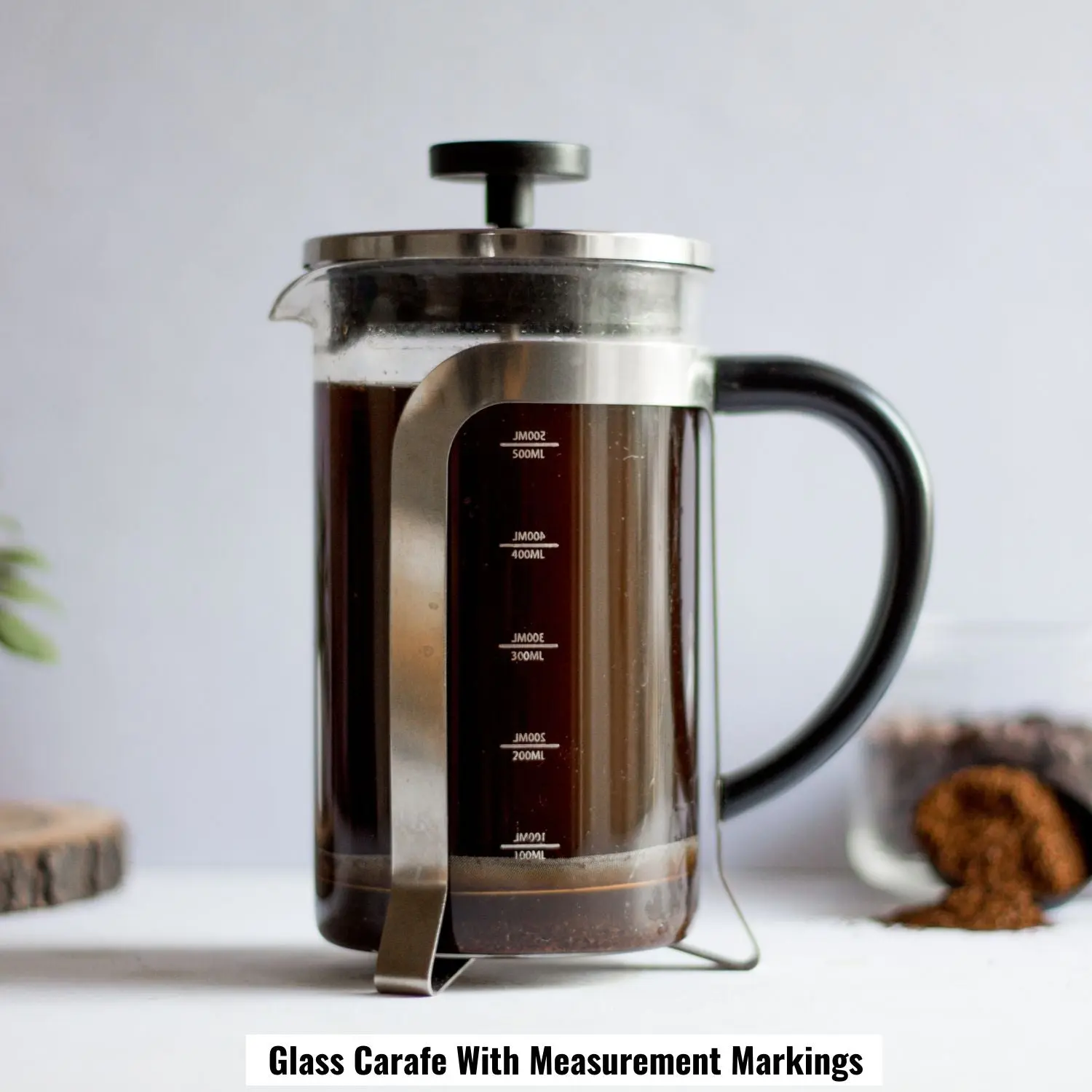 InstaCuppa French Press Coffee Maker with Smooth Plunger Mechanism, 4 Part Filtration, Measurement Markings - Image 4