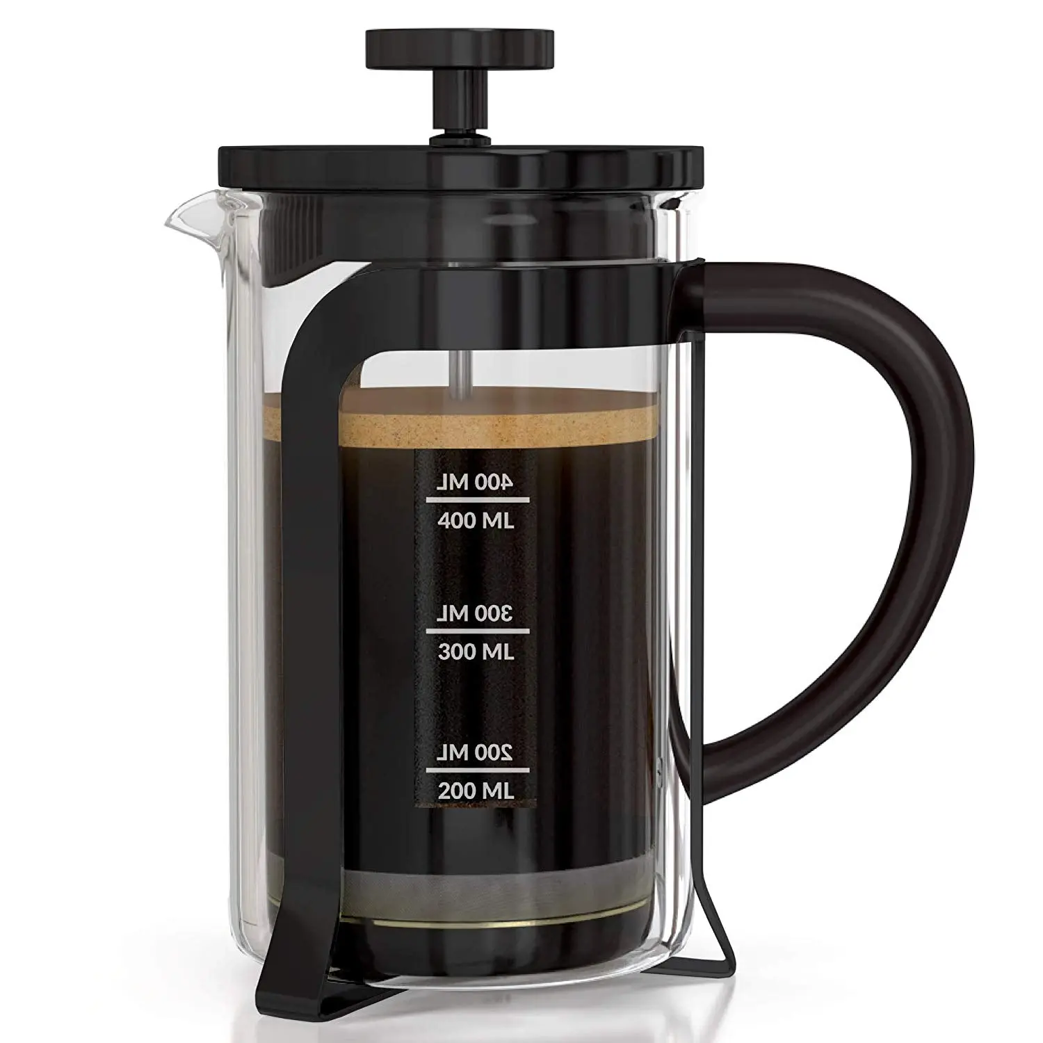 InstaCuppa French Press Coffee Maker with Smooth Plunger Mechanism, 4 Part Filtration, Measurement Markings - Image 9