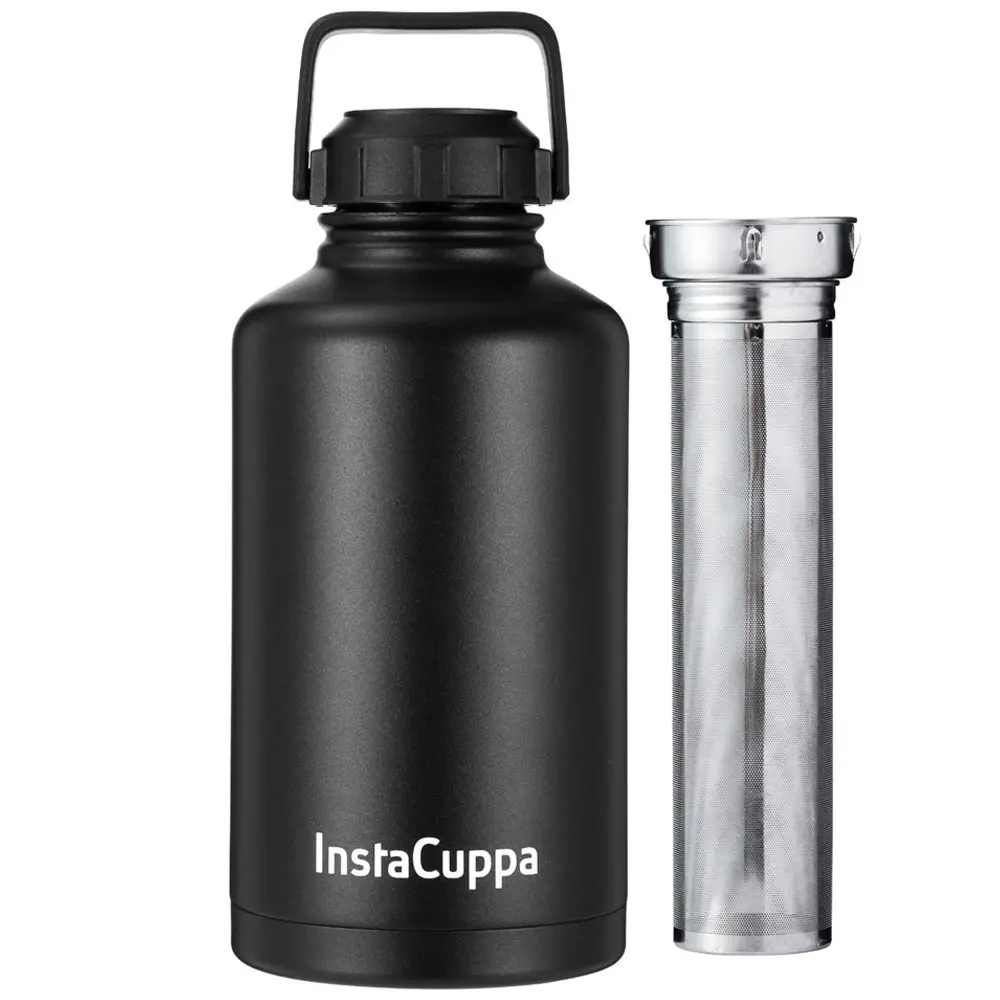 InstaCuppa Thermos Fruit Infuser Water Bottle - Double Walled Vacuum Insulation, Full Length Stainless Steel Infusion Unit, - Image 33