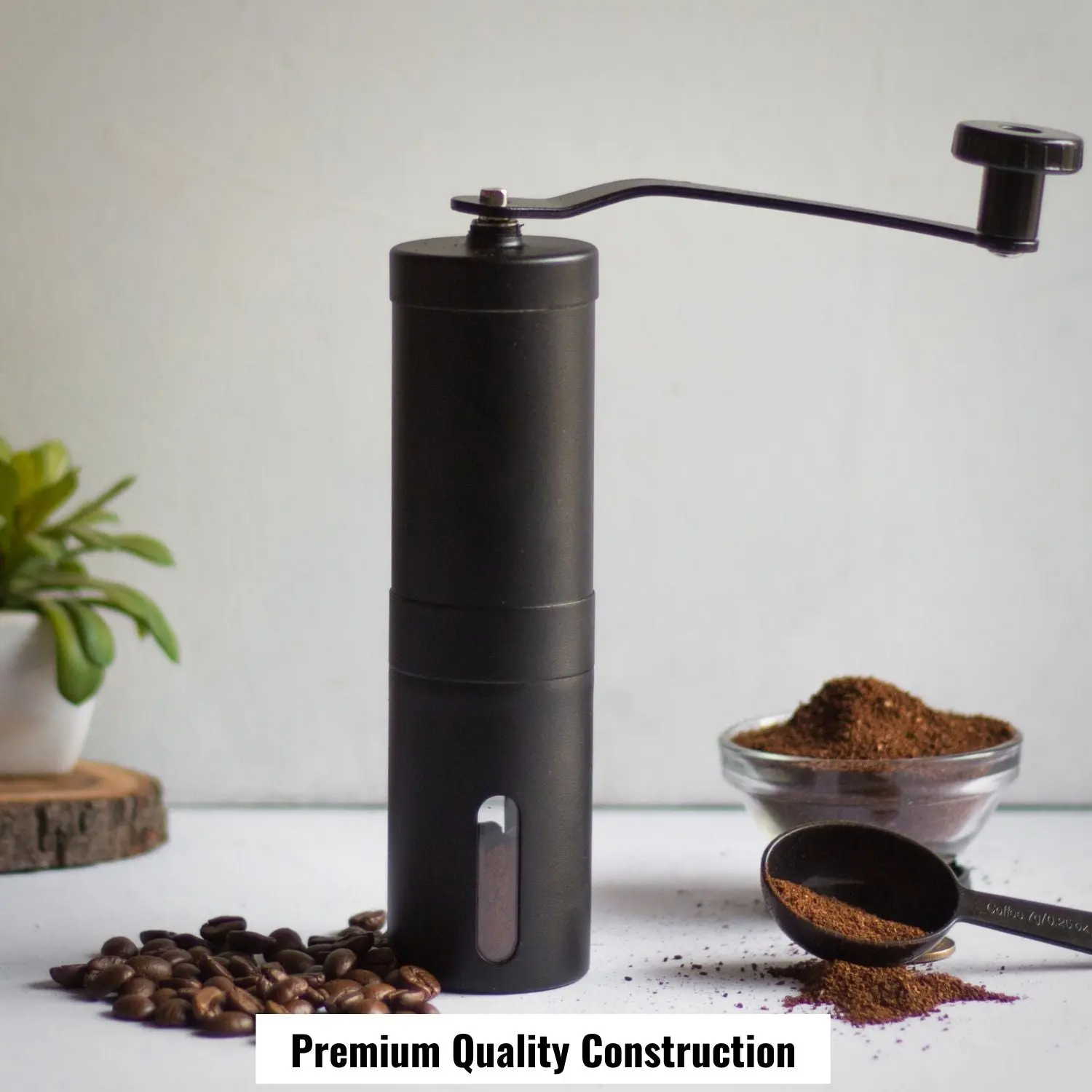 InstaCuppa Manual Coffee Grinder Ceramic Burr with 18 Adjustable Bean Grind Settings - Fresh Grind for South Indian Filter Coffee - Image 9