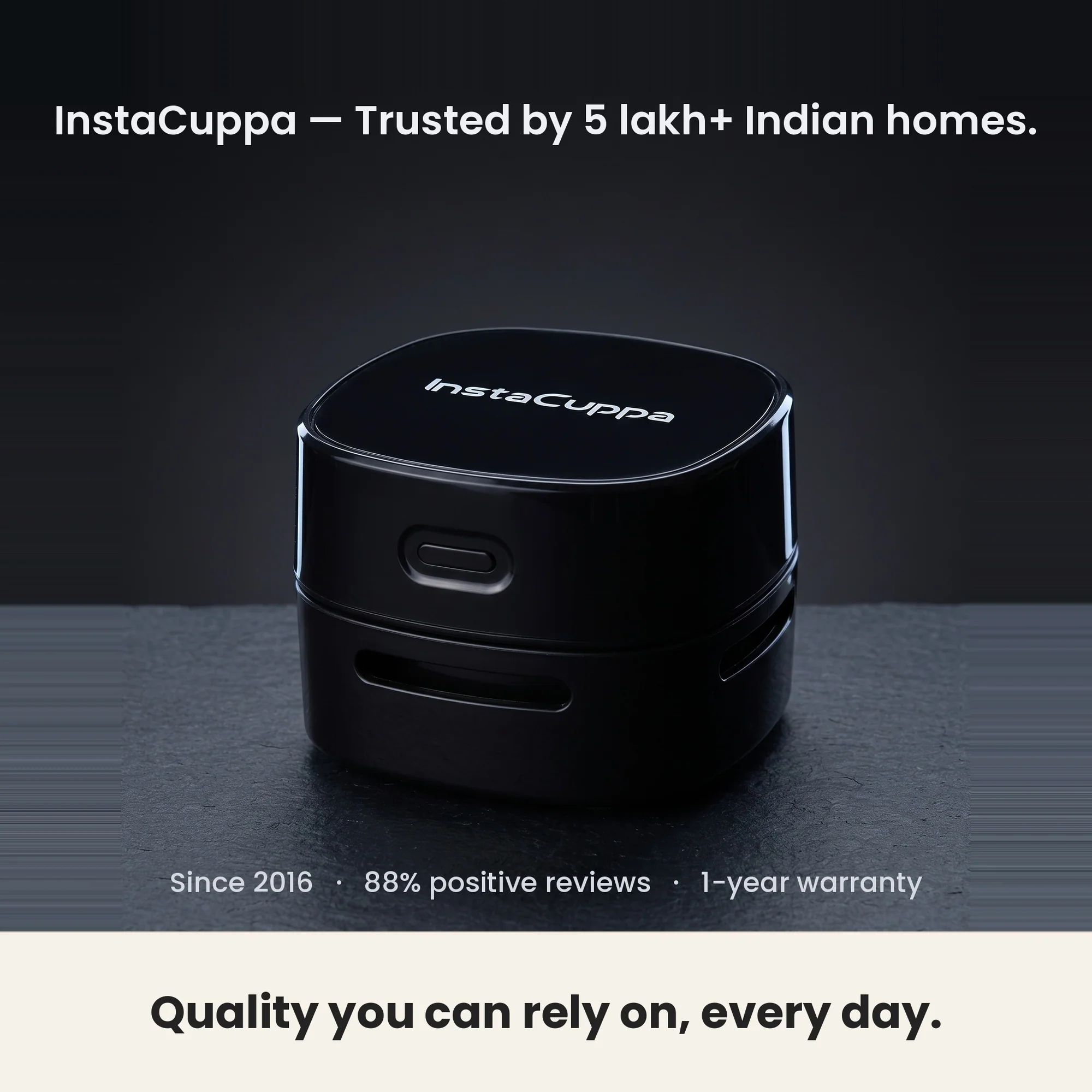 InstaCuppa Mini Desk Vacuum Cleaner — Cordless Desktop, Keyboard & Table Cleaner for Crumbs, Dust & Eraser Bits - Image 9