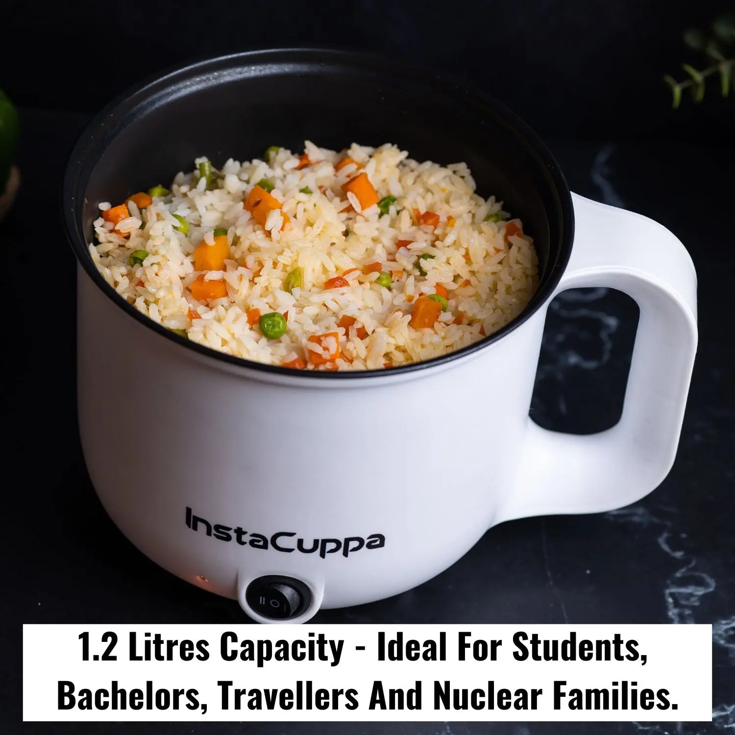 InstaCuppa Multipurpose Electric Kettle Cum Cooker with Free Steamer for Momos & Vegetables, Boiler Trays for Idly & Eggs, 1.2 Liter, 600 Watts - Image 11