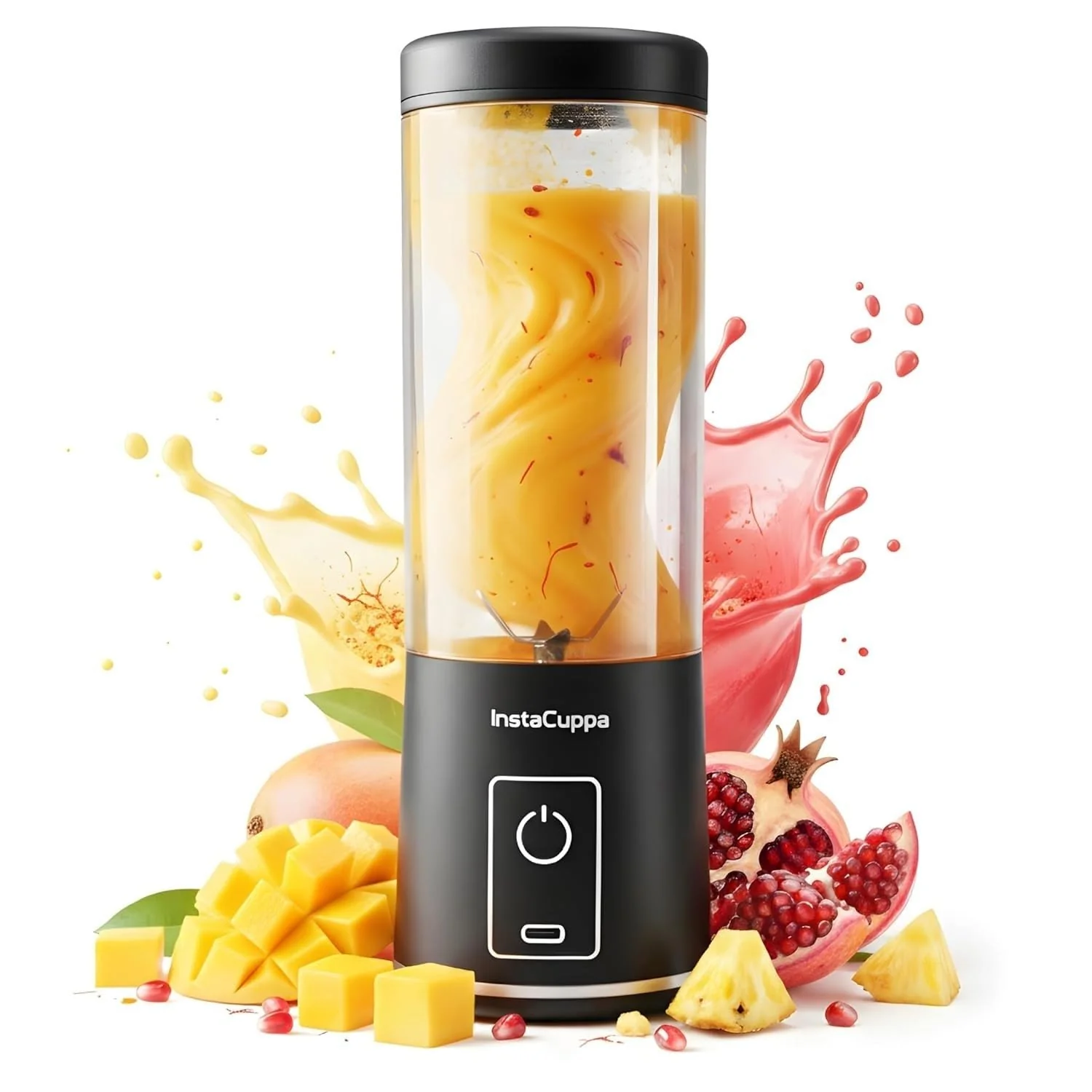 InstaCuppa Portable Blender for Smoothie and Juices, Milk Shakes, Crushing Ice, USB Rechargeable Blender Machine for Kitchen with 2000 - Image 10