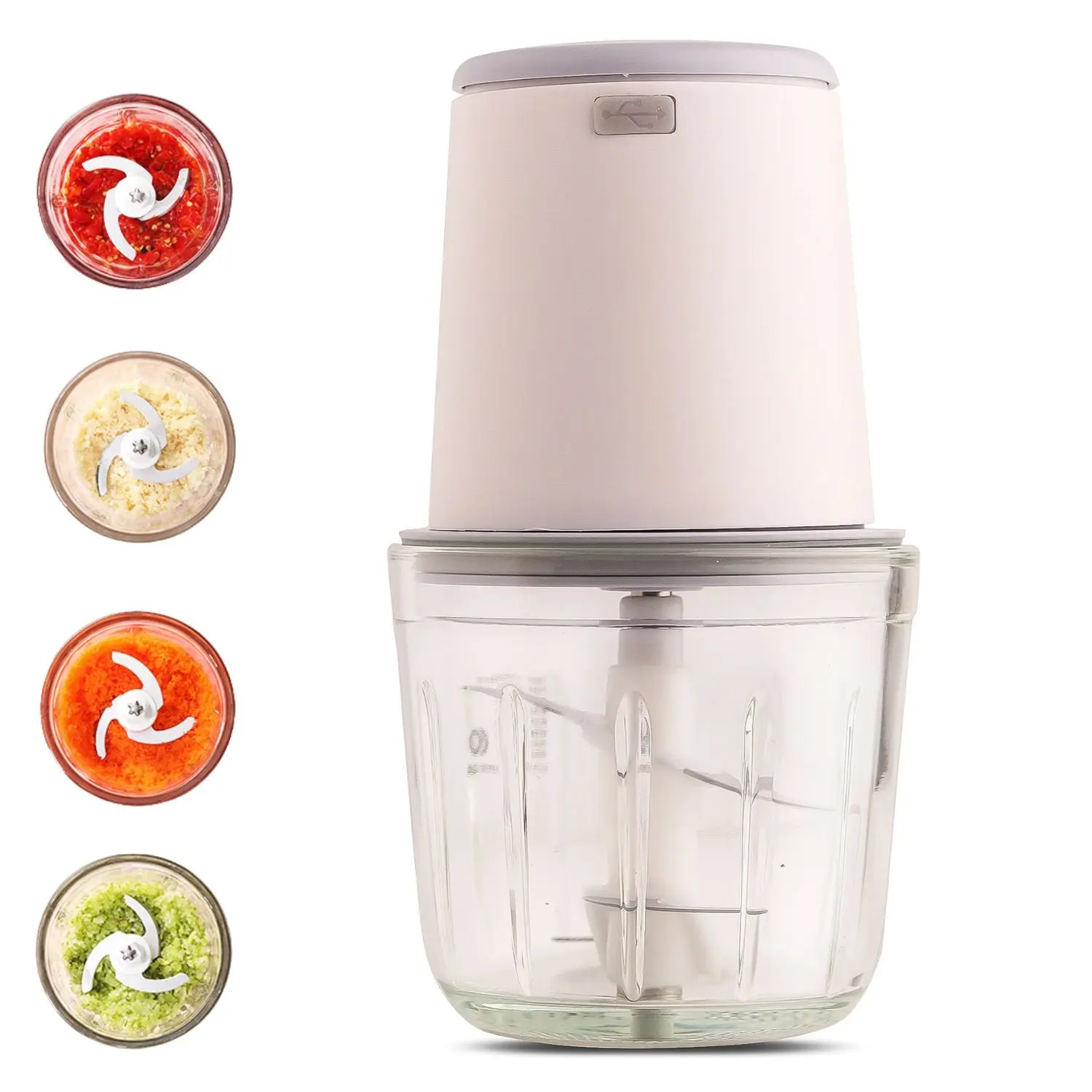 InstaCuppa Rechargeable Mini Electric Chopper, Chops In Less Than 10secs, Simple One Touch Operation, Long Battery Life, Easy To Carry Around - Image 12